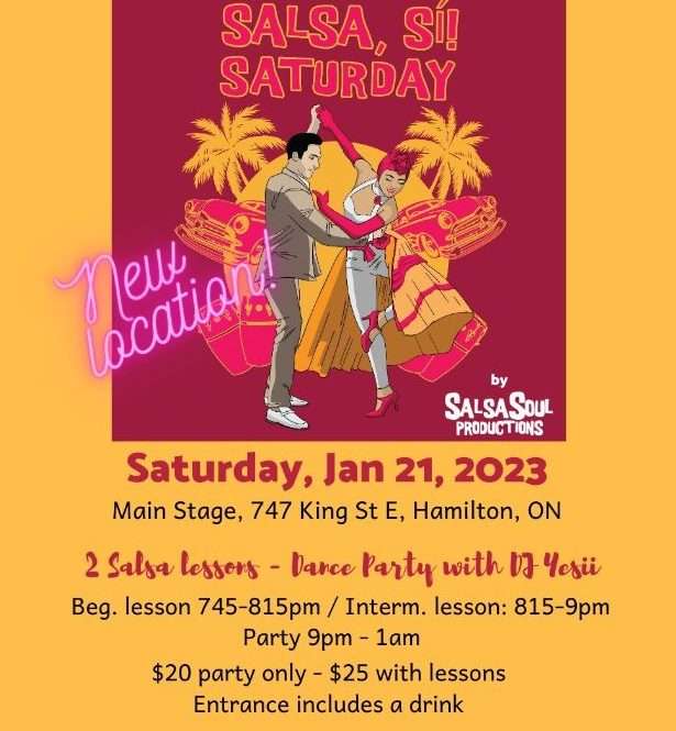 salsasoul jan 21 2023 salsa si saturday event poster